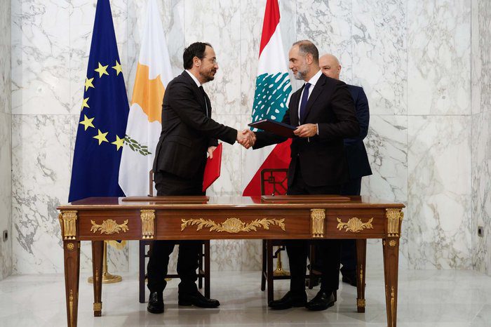 visual Cyprus and lebanon sign landmark agreements
