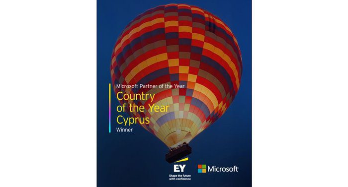 graphic EY cyprus wins Microsoft partner of the year 2025