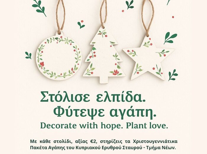 φωτό Blooming at Christmas Στολίδια που ανθίζουν για καλό σκοπό
