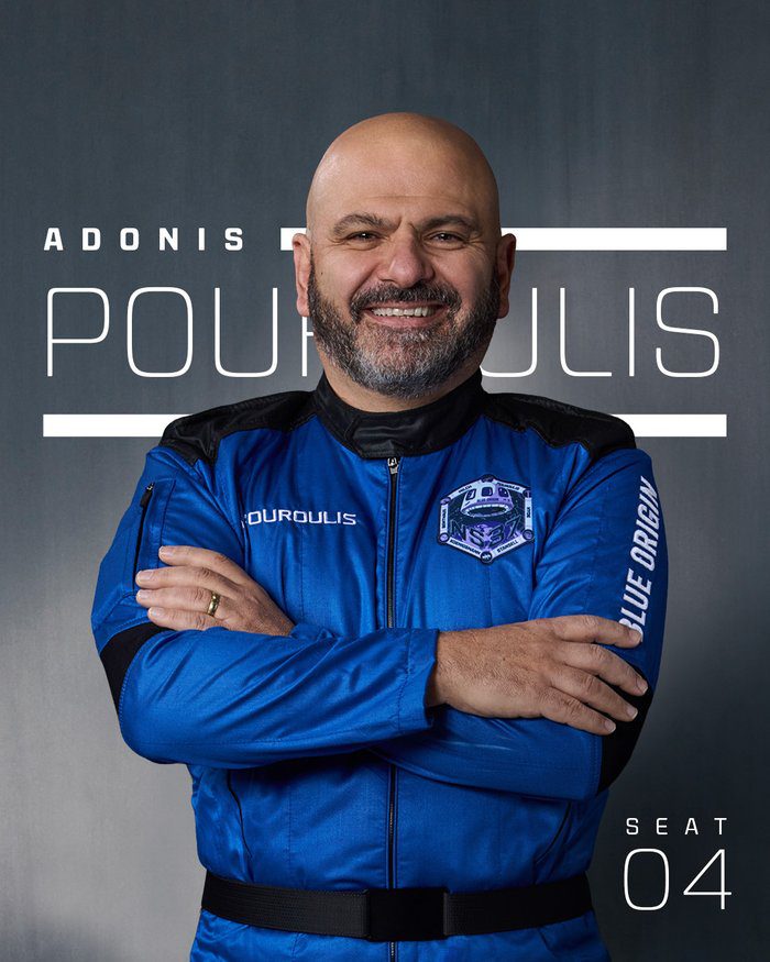 graphic ADONIS POUROULIS First Cypriot to Travel to Space The