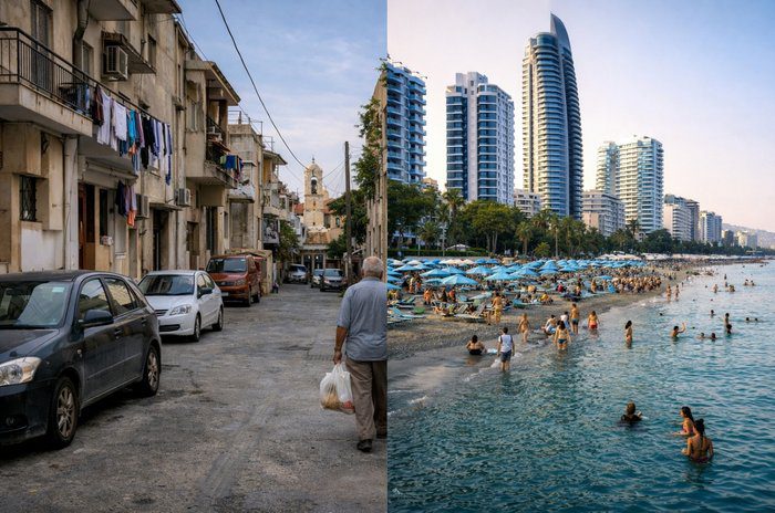 φωτό Λεμεσός Μία πόλη με δύο ταυτότητες