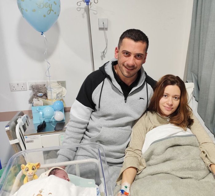image NICOSIA Irineos The first baby of 2026 After Limassol