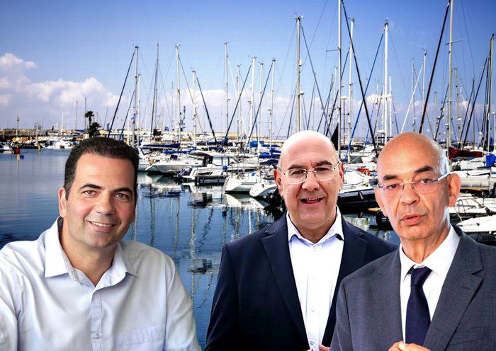 στιγμιότυπο ΜΑΡΙΝΑ ΛΙΜΑΝΙ ΛΑΡΝΑΚΑΣ Ο επιχειρηματίας ο Υπουργός και ο Δήμαρχος