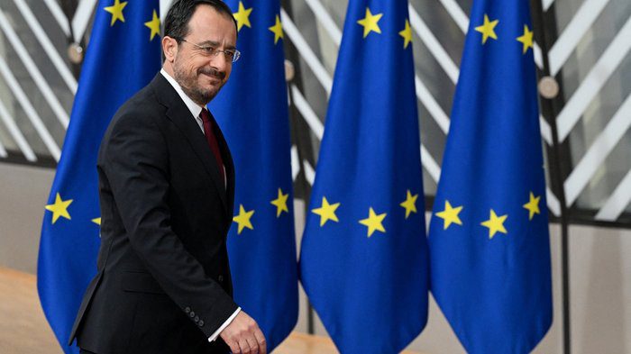 οπτικό Ο Πρόεδρος Χριστοδουλίδης παρουσιάζει τις προτεραιότητες της Κυπριακής