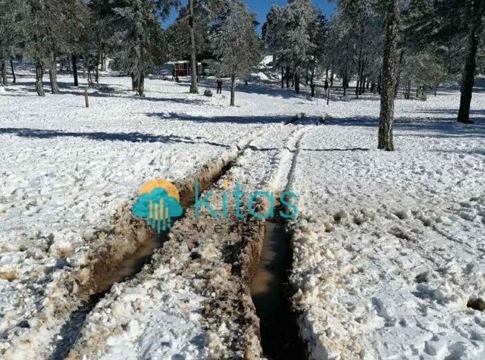 φωτογραφία ΤΡΟΟΔΟΣ Καταστροφή στην πίστα Sun Valley I πριν καν προλάβει να