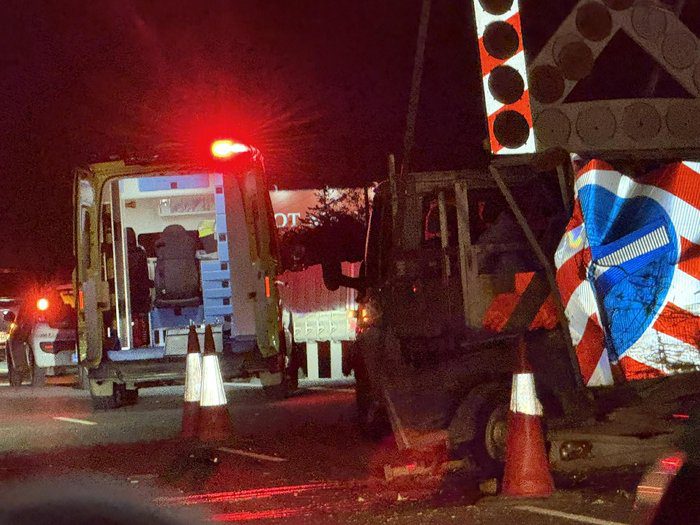 εικόνα Εκτροπή κυκλοφορίας λόγω τροχαίου στην Παρεκκλησιά